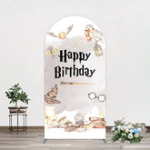 Lofaris Magic Wizard World Happy Birthday Arch Backdrop